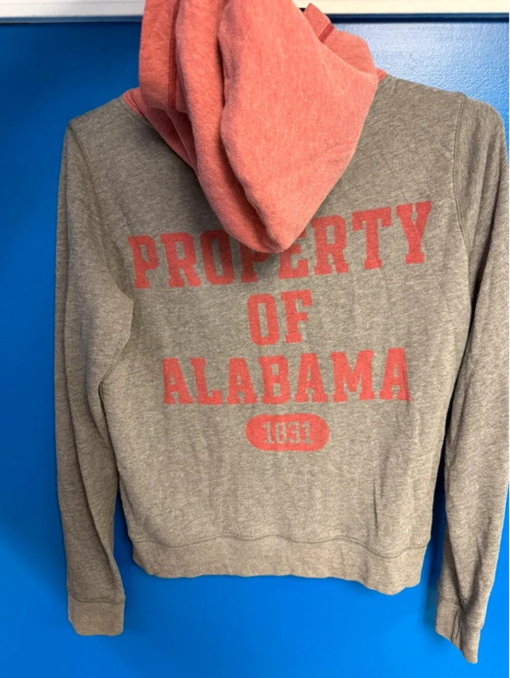PINK Victoria’s Secret Alabama Full Zip Hoodie Grey Medium